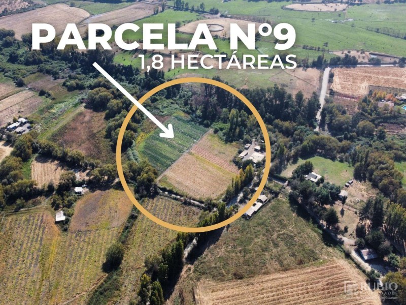 SE VENDE PARCELA DE 1,8 Has. sector PORVENIR PALMIRA ABAJO, RUTA K-613 TALCA